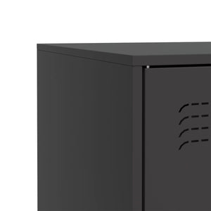 vidaXL Sideboard Black 67x39x73 cm Steel