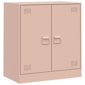 vidaXL Sideboard Pink 67x39x73 cm Steel