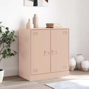 vidaXL Sideboard Pink 67x39x73 cm Steel