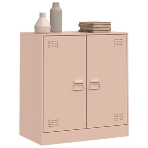 vidaXL Sideboard Pink 67x39x73 cm Steel