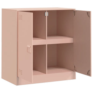 vidaXL Sideboard Pink 67x39x73 cm Steel