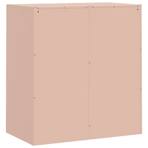 vidaXL Sideboard Pink 67x39x73 cm Steel