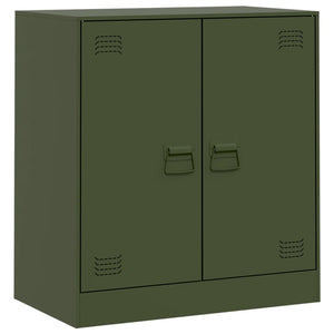 vidaXL Sideboard Olive Green 67x39x73 cm Steel