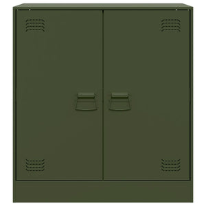 vidaXL Sideboard Olive Green 67x39x73 cm Steel