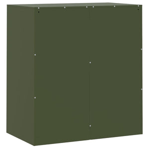 vidaXL Sideboard Olive Green 67x39x73 cm Steel