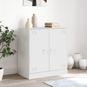 vidaXL Sideboard White 67x39x73 cm Steel