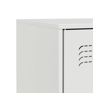 vidaXL Sideboard White 67x39x73 cm Steel