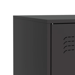 vidaXL Sideboard Black 67x39x83 cm Steel