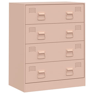 vidaXL Sideboard Pink 67x39x83 cm Steel