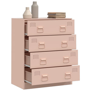 vidaXL Sideboard Pink 67x39x83 cm Steel