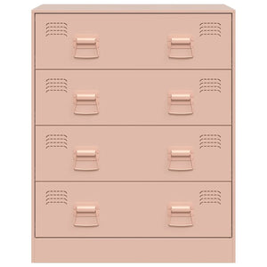 vidaXL Sideboard Pink 67x39x83 cm Steel