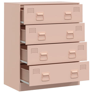 vidaXL Sideboard Pink 67x39x83 cm Steel