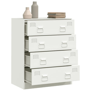 vidaXL Sideboard White 67x39x83 cm Steel