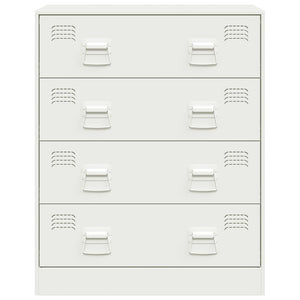 vidaXL Sideboard White 67x39x83 cm Steel