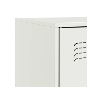 vidaXL Sideboard White 67x39x83 cm Steel