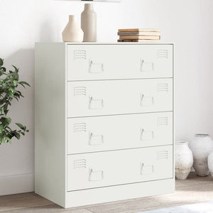 vidaXL Sideboard White 67x39x83 cm Steel