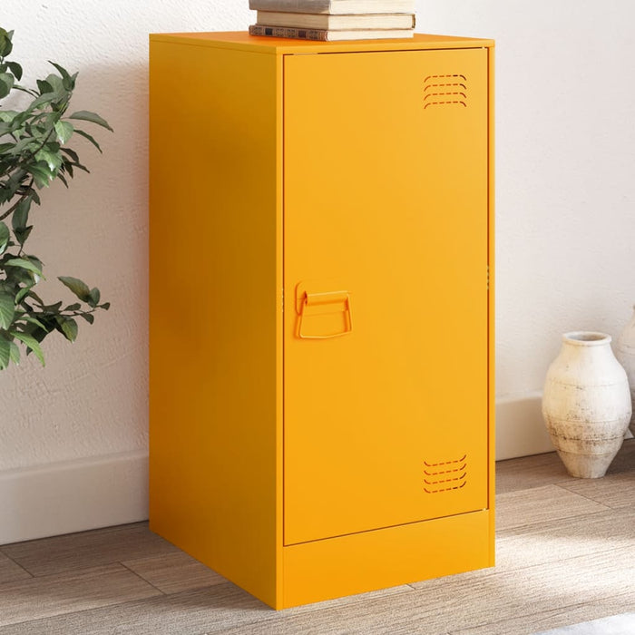 vidaXL Sideboard Mustard Yellow 34.5x39x73 cm Steel