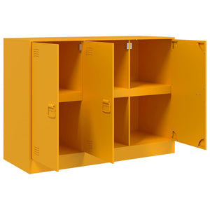 vidaXL Sideboard Mustard Yellow 99x39x73 cm Steel