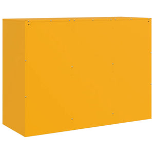 vidaXL Sideboard Mustard Yellow 99x39x73 cm Steel