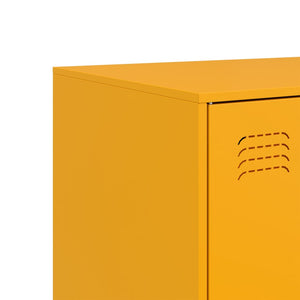 vidaXL Sideboard Mustard Yellow 99x39x73 cm Steel