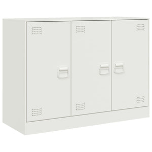 vidaXL Sideboard White 99x39x73 cm Steel