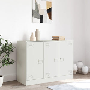 vidaXL Sideboard White 99x39x73 cm Steel