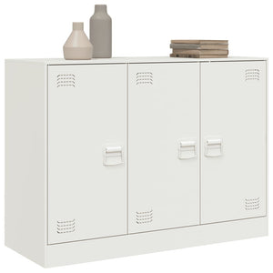 vidaXL Sideboard White 99x39x73 cm Steel