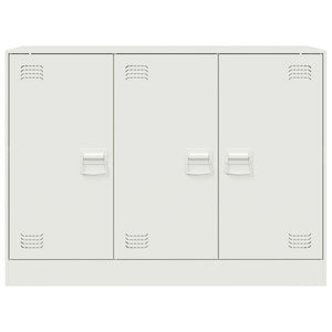 vidaXL Sideboard White 99x39x73 cm Steel