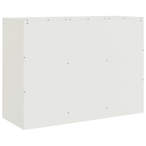 vidaXL Sideboard White 99x39x73 cm Steel