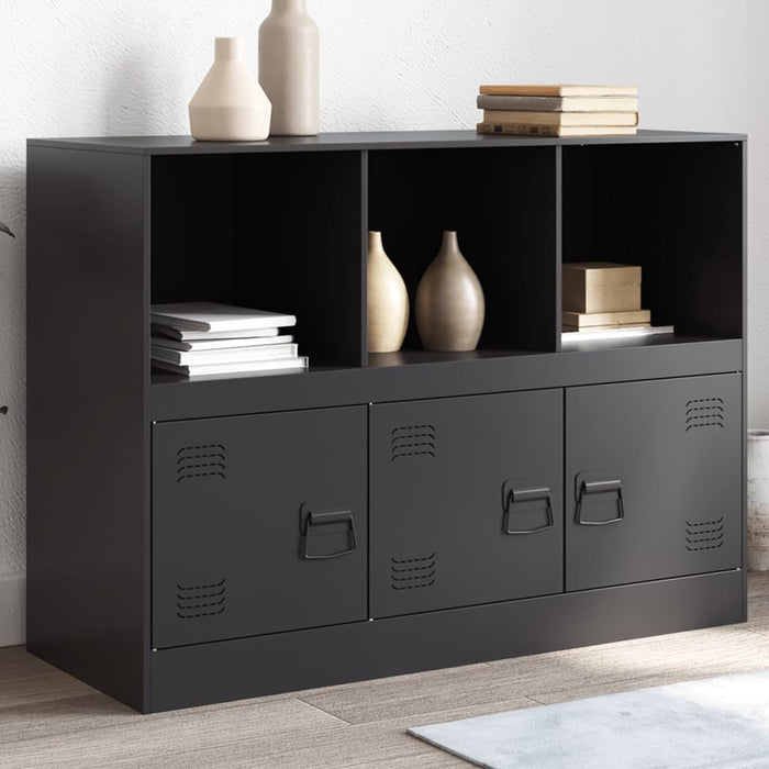 vidaXL Sideboard Black 99x39x73 cm Steel