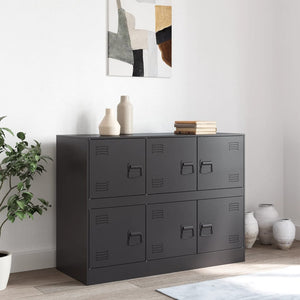 vidaXL Sideboard Black 99x39x73 cm Steel