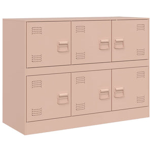 vidaXL Sideboard Pink 99x39x73 cm Steel