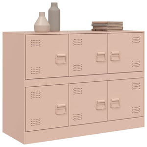 vidaXL Sideboard Pink 99x39x73 cm Steel