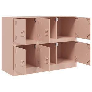 vidaXL Sideboard Pink 99x39x73 cm Steel