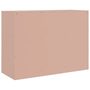 vidaXL Sideboard Pink 99x39x73 cm Steel