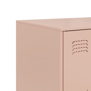 vidaXL Sideboard Pink 99x39x73 cm Steel