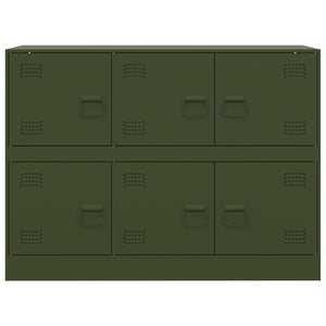 vidaXL Sideboard Olive Green 99x39x73 cm Steel