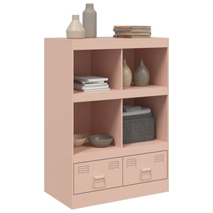 vidaXL Highboard Pink 67x39x95 cm Steel