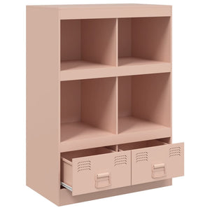 vidaXL Highboard Pink 67x39x95 cm Steel