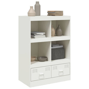 vidaXL Highboard White 67x39x95 cm Steel