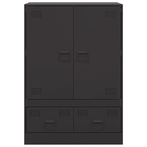 vidaXL Highboard Black 67x39x95 cm Steel