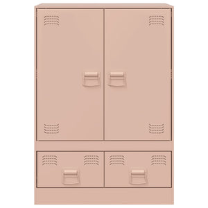 vidaXL Highboard Pink 67x39x95 cm Steel