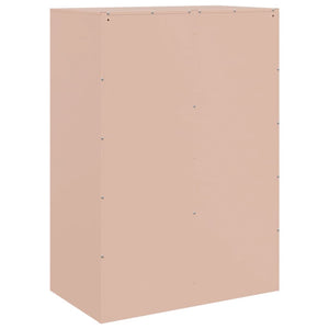 vidaXL Highboard Pink 67x39x95 cm Steel