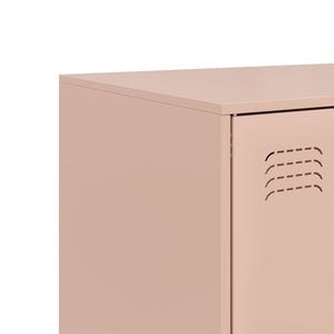 vidaXL Highboard Pink 67x39x95 cm Steel