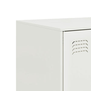 vidaXL Highboard White 67x39x95 cm Steel