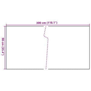 vidaXL Balcony Screen Anthracite 300x90 cm Poly Rattan