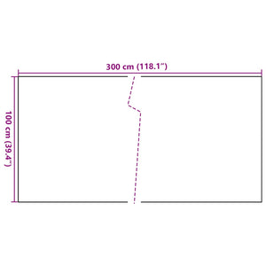 vidaXL Balcony Screen Anthracite 300x100 cm Poly Rattan