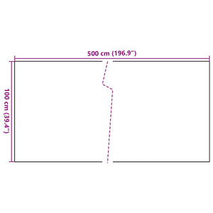 vidaXL Balcony Screen Anthracite 500x100 cm Poly Rattan