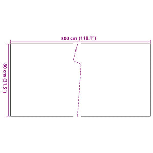 vidaXL Balcony Screen Brown and Black 300x80 cm Poly Rattan