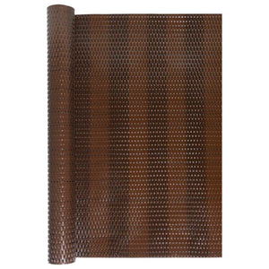 vidaXL Balcony Screen Brown and Black 300x100 cm Poly Rattan